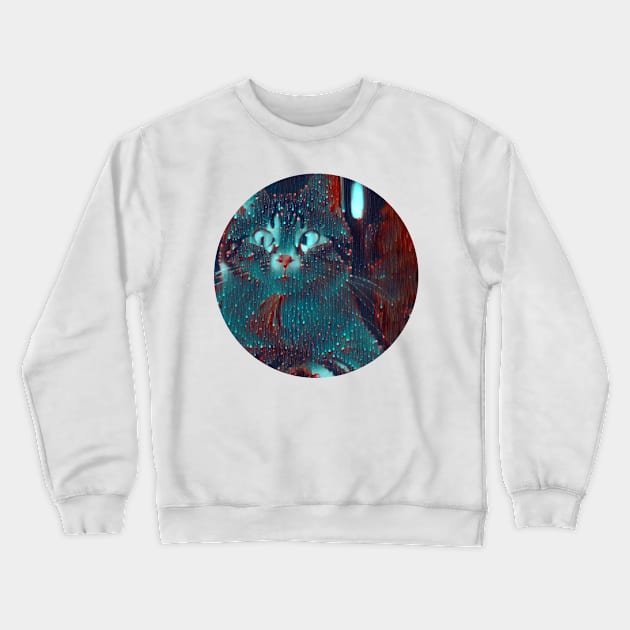 Delicate mycat, revolution for cats Crewneck Sweatshirt by GoranDesign